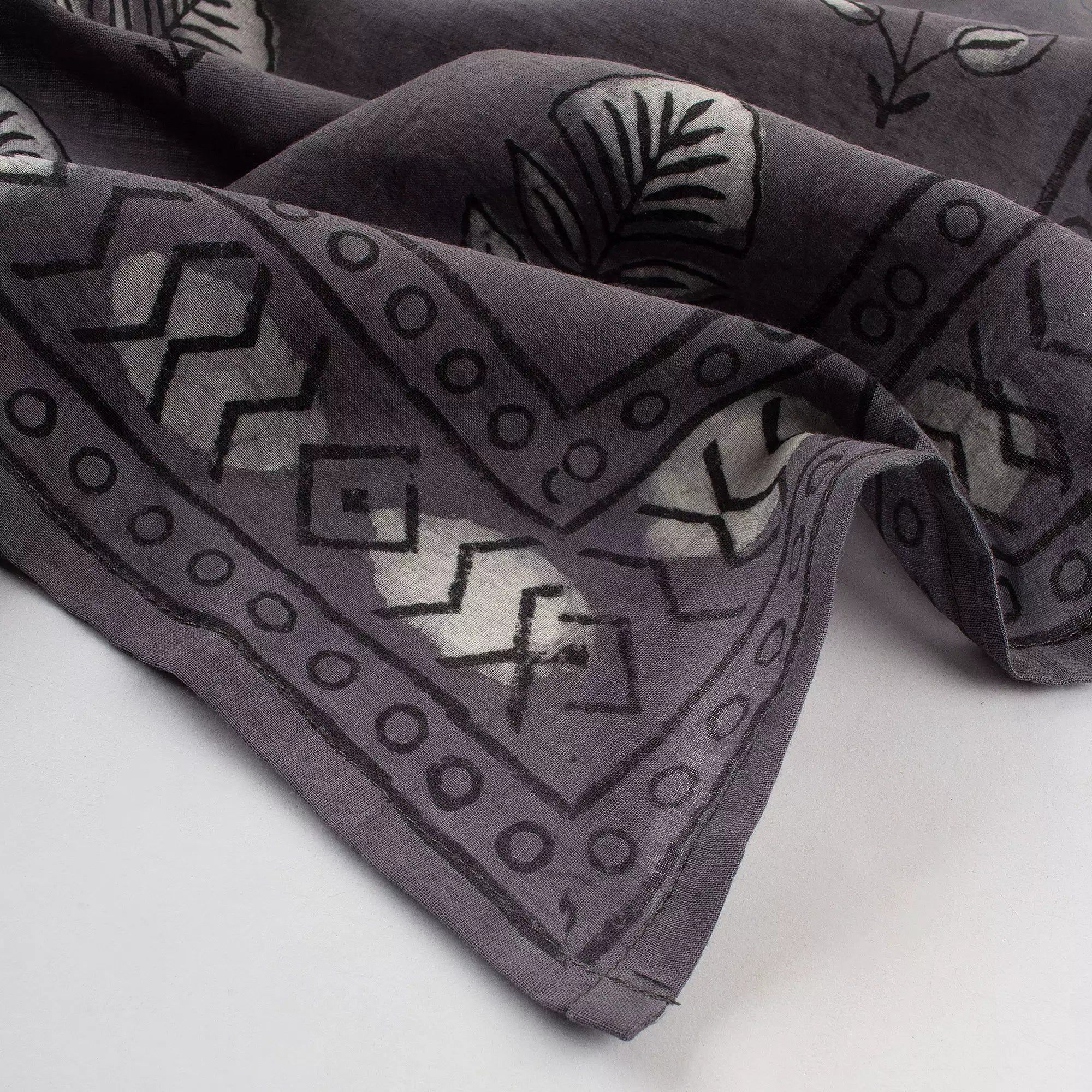 Hand Block Printed Cotton Bandana for Men & Women 593